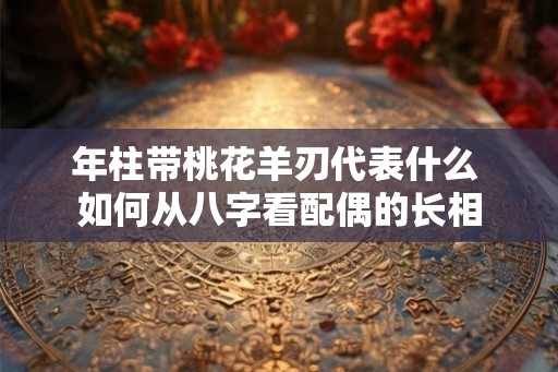 年柱带桃花羊刃代表什么 如何从八字看配偶的长相