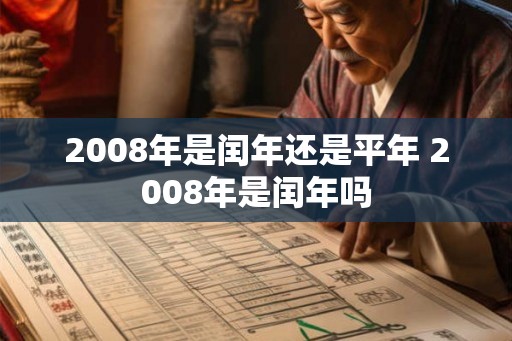 2008年是闰年还是平年 2008年是闰年吗 2008年是闰年还是平年 2008年是闰年吗