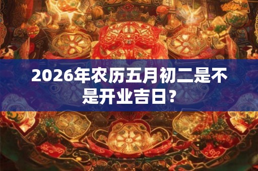 2026年农历五月初二是不是开业吉日？