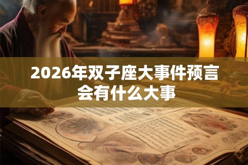 2026年双子座大事件预言 会有什么大事 2026年双子座大事件预言 会有什么大事