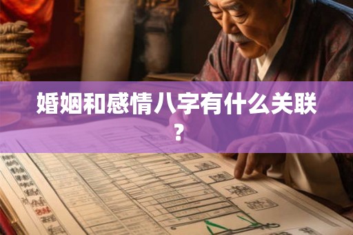 婚姻和感情八字有什么关联？