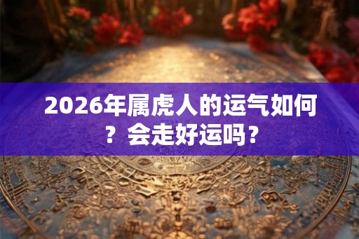 2026年属虎人的运气如何?会走好运吗? 2026年属虎人的运气如何?会走好运吗?