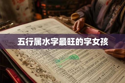 五行属水字最旺的字女孩