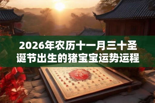 2026年农历十一月三十圣诞节出生的猪宝宝运势运程