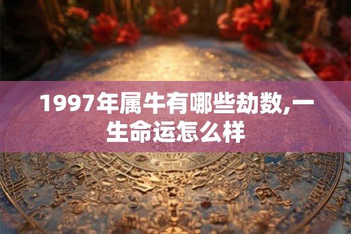 1997年属牛有哪些劫数,一生命运怎么样