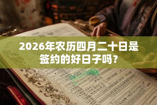 2026年农历四月二十日是签约的好日子吗？