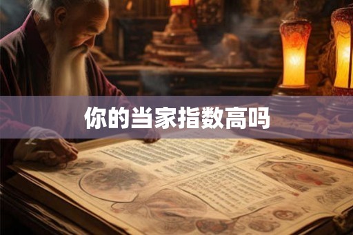 你的当家指数高吗 你的当家指数高吗