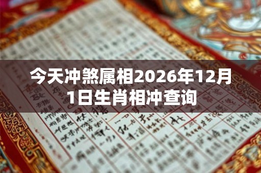 今天冲煞属相2026年12月1日生肖相冲查询