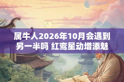 属牛人2026年10月会遇到另一半吗 红鸾星动增添魅力
