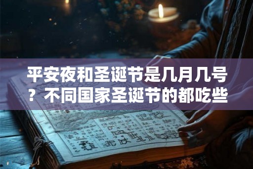 平安夜和圣诞节是几月几号？不同国家圣诞节的都吃些什么？