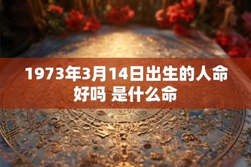 1973年3月14日出生的人命好吗 是什么命