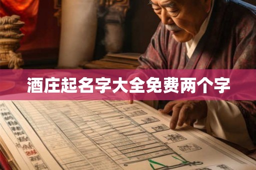 酒庄起名字大全免费两个字 酒庄起名字大全免费两个字