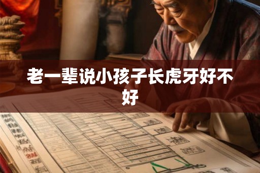 老一辈说小孩子长虎牙好不好
