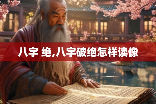 八字 绝,八字破绝怎样读像