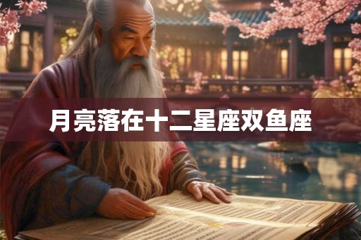 月亮落在十二星座双鱼座 月亮落在十二星座双鱼座