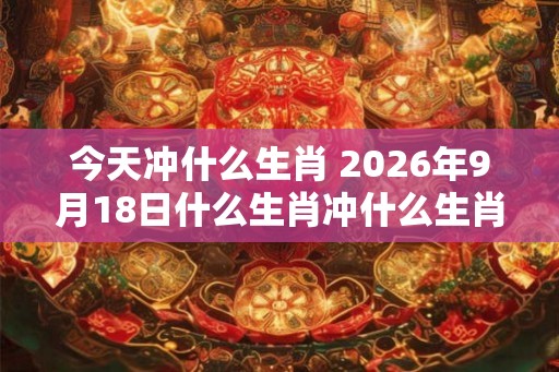 今天冲什么生肖 2026年9月18日什么生肖冲什么生肖
