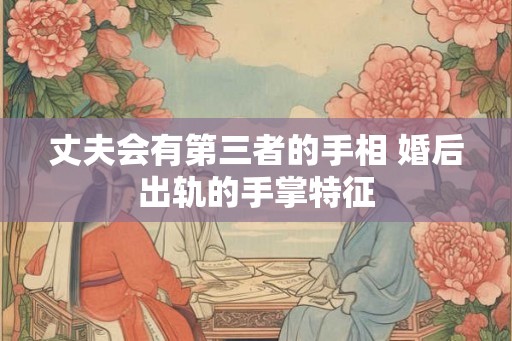 丈夫会有第三者的手相 婚后出轨的手掌特征 丈夫会有第三者的手相 婚后出轨的手掌特征