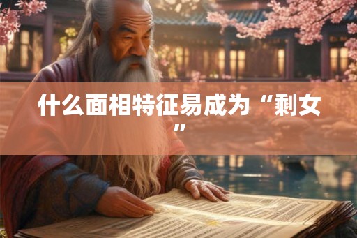 什么面相特征易成为“剩女”