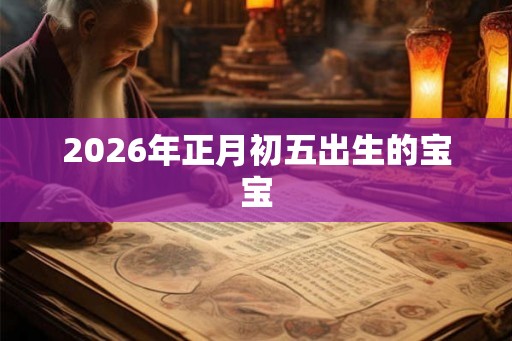2026年正月初五出生的宝宝