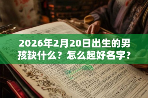 2026年2月20日出生的男孩缺什么？怎么起好名字？