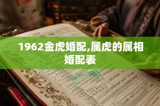 1962金虎婚配,属虎的属相婚配表 1962金虎婚配,属虎的属相婚配表