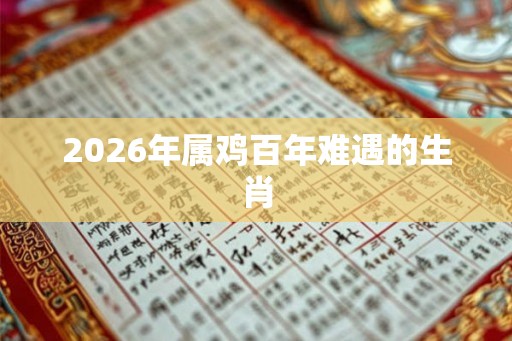 2026年属鸡百年难遇的生肖