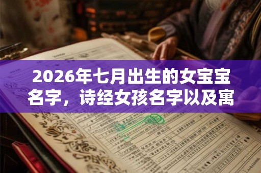 2026年七月出生的女宝宝名字，诗经女孩名字以及寓意