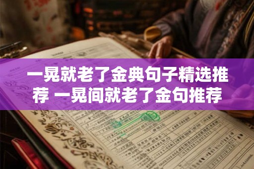一晃就老了金典句子精选推荐 一晃间就老了金句推荐