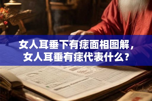 女人耳垂下有痣面相图解，女人耳垂有痣代表什么？