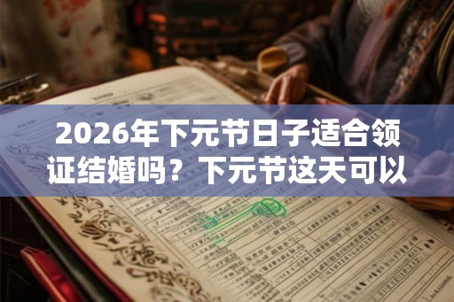 2026年下元节日子适合领证结婚吗？下元节这天可以领证吗？