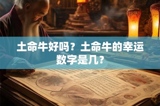 土命牛好吗？土命牛的幸运数字是几？