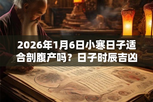 2026年1月6日小寒日子适合剖腹产吗？日子时辰吉凶如何？