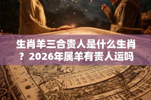 生肖羊三合贵人是什么生肖?2026年属羊有贵人运吗? 生肖羊三合贵人是什么生肖?2026年属羊有贵人运吗?