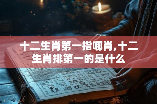 十二生肖第一指哪肖,十二生肖排第一的是什么