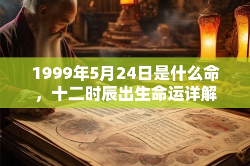 1999年5月24日是什么命，十二时辰出生命运详解