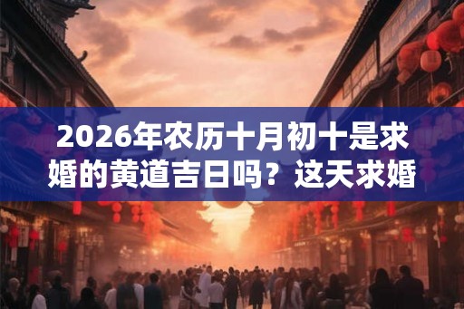 2026年农历十月初十是求婚的黄道吉日吗？这天求婚好不好？