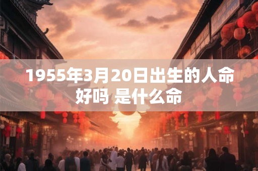 1955年3月20日出生的人命好吗 是什么命