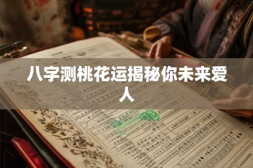 八字测桃花运揭秘你未来爱人