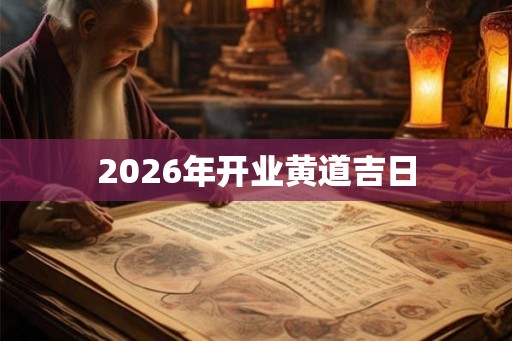 2026年开业黄道吉日