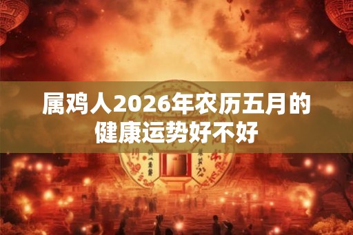 属鸡人2026年农历五月的健康运势好不好 属鸡人2026年农历五月的健康运势好不好