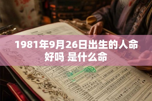 1981年9月26日出生的人命好吗 是什么命