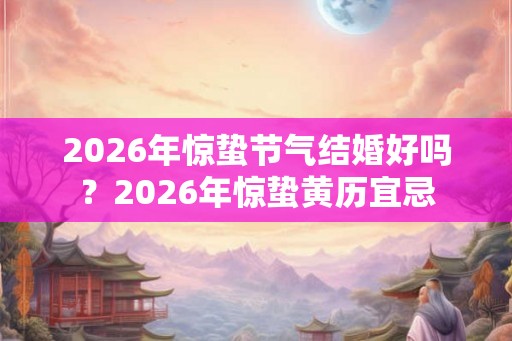 2026年惊蛰节气结婚好吗？2026年惊蛰黄历宜忌