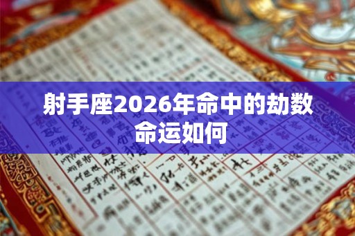 射手座2026年命中的劫数 命运如何