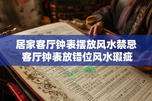 居家客厅钟表摆放风水禁忌 客厅钟表放错位风水瑕疵