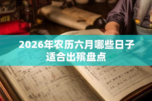 2026年农历六月哪些日子适合出殡盘点