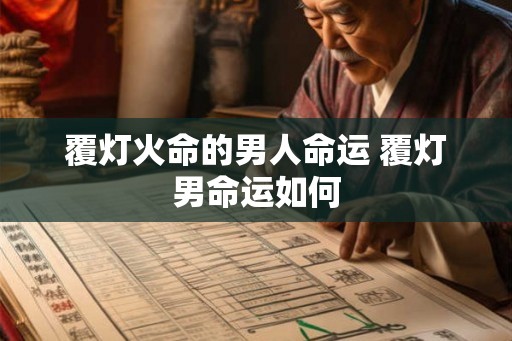 覆灯火命的男人命运 覆灯男命运如何 覆灯火命的男人命运 覆灯男命运如何