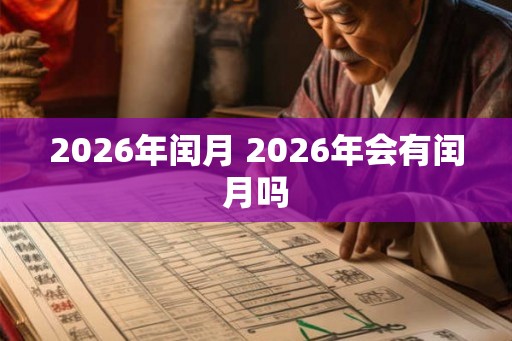 2026年闰月 2026年会有闰月吗