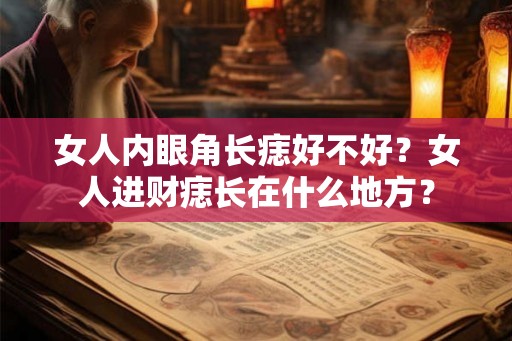 女人内眼角长痣好不好?女人进财痣长在什么地方? 女人内眼角长痣好不好?女人进财痣长在什么地方?