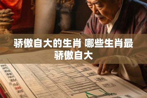 骄傲自大的生肖 哪些生肖最骄傲自大
