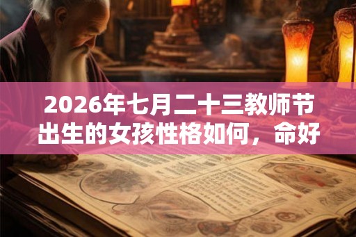 2026年七月二十三教师节出生的女孩性格如何，命好吗？